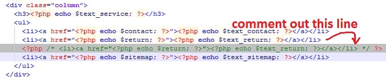 returns-footer-remove