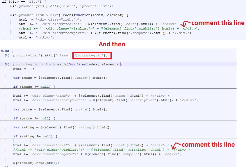 wishlist-compare-product-box-categorypage-remove-javascript