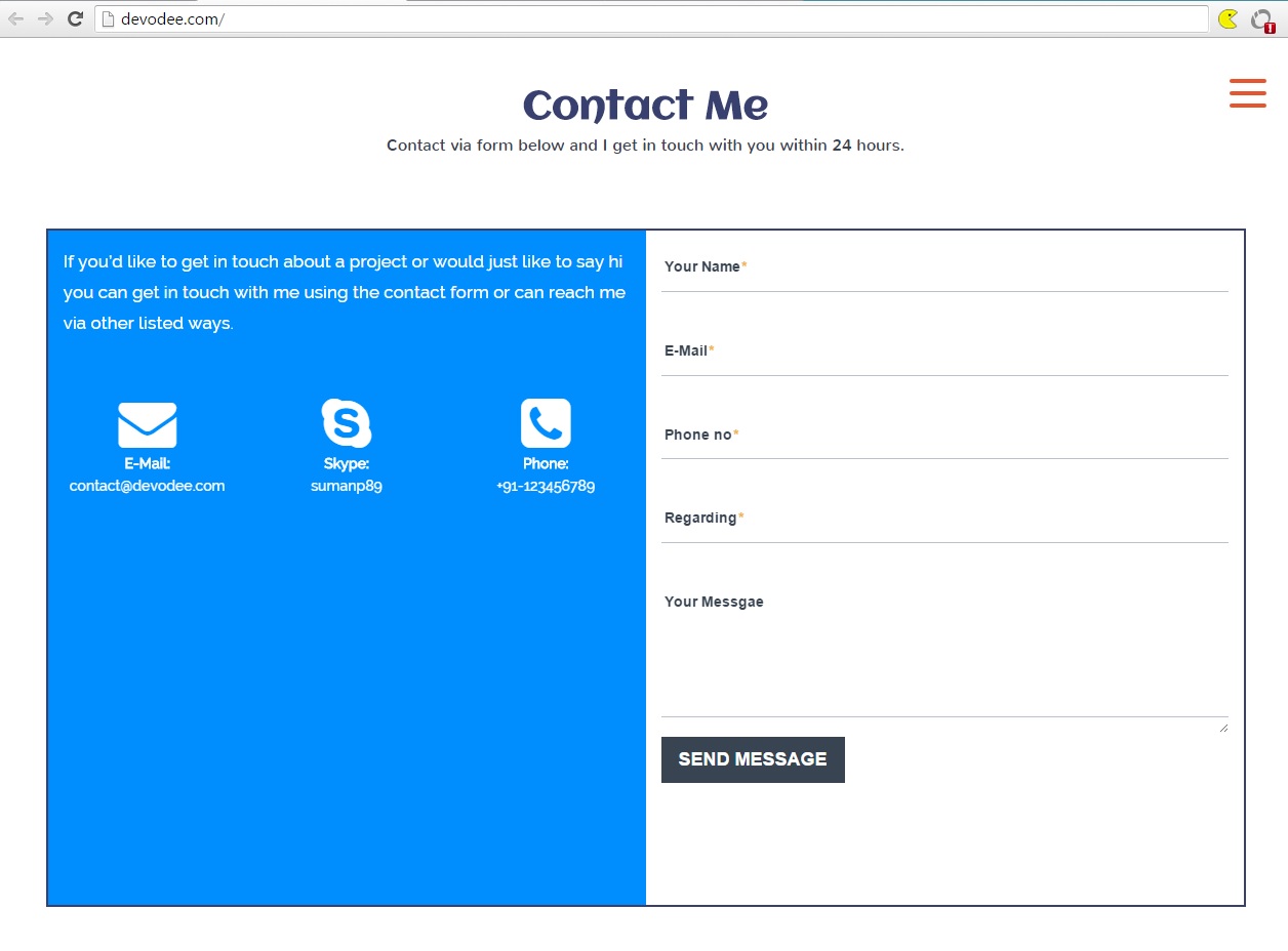 mysite-before-integrating-captcha